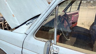 1980-91 Ford F150 Driver Left Front Vent Window Small Door Glass With Frame Oem