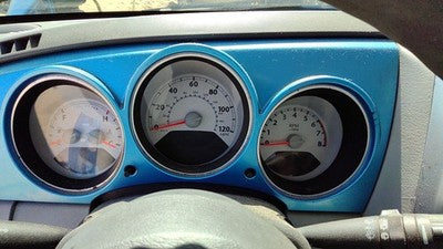 06-10 Pt Cruiser Steering Column Trim Surround Collar Plastic Housing Blue Pqd