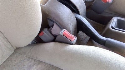 1993 Saturn Sw2 Passenger Right Front Seat Belt Buckle Receiver Oem Tan