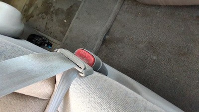 01-04 Grand Caravan Passenger Right Front Seat Belt Buckle Receiver Gray E7l5