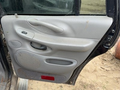 00-02 Expedition Passenger Right Rear Door Trim Panel With Switches Back Gray 12