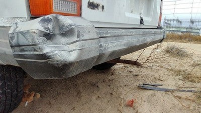1984-1996 Jeep Cherokee Rear Bumper Assembly With Brackets Oem
