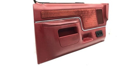 1989 Ford F150 Driver Left Front Door Trim Panel Red Oem