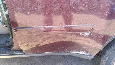 06-09 Trail Blazer Driver Left Rear Moulding From Door Back Trim Strip Red 49U