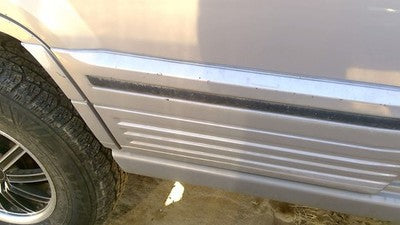 94 Jeep Grand Cherokee Passenger Right Rear Moulding From Door Back Trim Silver
