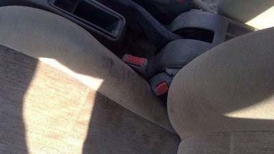 1993 Saturn Sw2 Driver Left Front Seat Belt Buckle Receiver Oem Tan