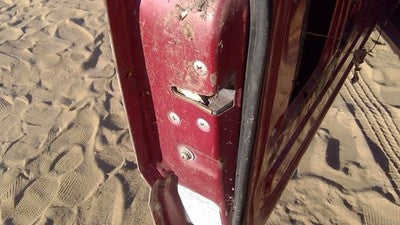 1986 Isuzu Pup Pickup Driver Left Front Door Latch With Rods/Cables Oem