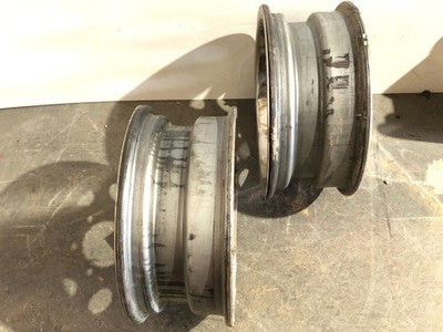 91-92 Rodeo Set Of 4 15 Steel Wheels With Trim Rings & Hub Caps Wheel Cover