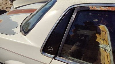 1989 Century White Passenger Right Rear Moulding On Quarter Panel Behind Window