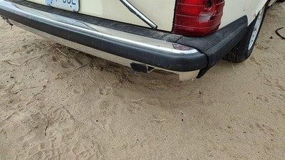 1979-1985 Mercedes 300Td Rear Bumper Cover Assembly Oem Back White 1238805271