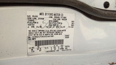 2002-2010 Ford Explorer Driver Left Front Power Window Regulator With Motor Oem