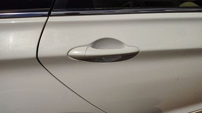11-14 Sonata Passenger Right Rear Outside Door Handle Back Shimmering White Mica