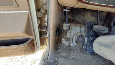 Ford F150 Driver Left Lower Kick Trim Panel Oem Brown