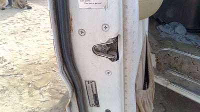 1979 Ford Van E250 Driver Left Front Door Latch With Rods/Cables Oem