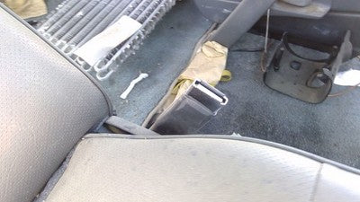 1993 Ford Van E150 Passenger Right Front Seat Belt Buckle Female Receiver Gray