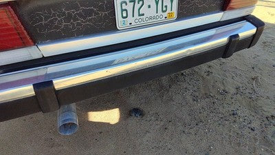1984-1985 Ford Tempo Rear Bumper Assembly Aluminum With Brackets Oem Back
