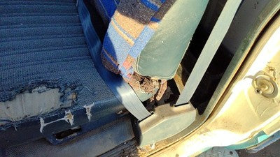 1993 Gmc Sierra 2500 Driver Left Front Seat Belt Retractor Oem Shoulder Blue