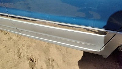 99-03 Windstar Passenger Right Front Moulding From Door Trim Strip Blue Lv Ts