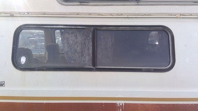 1975-1984 Ford Van E250 Driver Left Rear Quarter Glass Back Side Window Oem