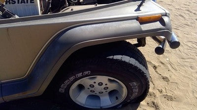 89 Jeep Wrangler Yj Passenger Right Front Fender Flare Oem Wheel Moulding Brown