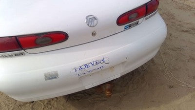1996-1999 Mercury Sable Rear Bumper Cover Assembly Oem Back White Wt F6dz17k835b