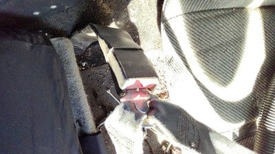 1989 Chevy Camaro Driver Left Front Seat Belt Buckle Receiver Oem Black