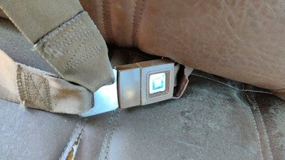 1976 Silverado C10 Passenger Right Front Seat Belt Buckle Receiver Oem Brown
