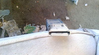 1989 Chevy G20 Van Driver Left Front Seat Belt Buckle Receiver Oem Blue