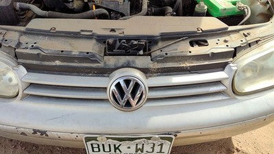 1999-2002 Vw Cabrio Convertible Front Grille Assembly Oem Silver 1E0853653Gru