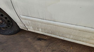 01-03 Hyundai Elantra Driver Left Front Moulding From Door Oem Trim Strip White