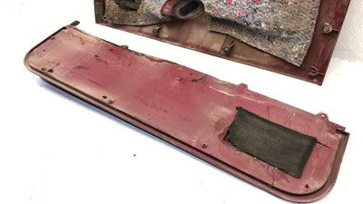 1989 Ford F150 Driver Left Front Door Trim Panel Red Oem