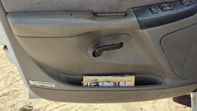 99-02 Silverado 1500 Driver Front Door Trim Panel With Master Switch Gray 92D