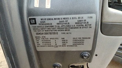 2007 Chevy Hhr Dash Wiring Harness Oem 2.2L