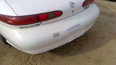 1996-1999 Mercury Sable Rear Bumper Cover Assembly Oem Back White Wt F6dz17k835b