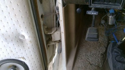 1979 Ford Van E250 Driver Left Lower Kick Trim Panel Oem Brown