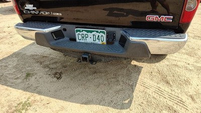 2008-12 Gmc Canyon Rear Bumper Assembly With Mount Brackets Oem Chrome 20815916