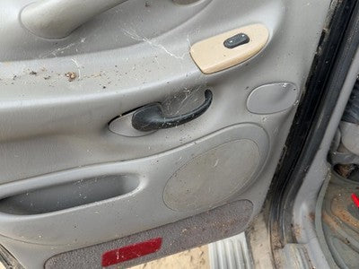 00-02 Expedition Driver Left Rear Door Trim Panel With Switches Back Gray 12