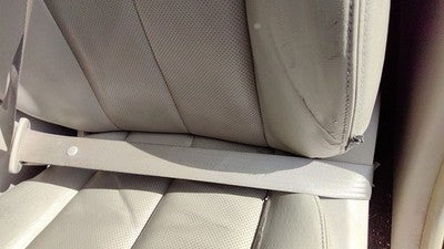 10-12 Legacy Outback Driver Left Front Seat Belt Retractor Shoulder Warm Ivory
