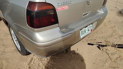 1999-2002 Vw Cabrio Convertible Rear Bumper Cover Assembly Oem Back Silver