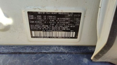 2012 Subaru Legacy Outback Driver Left Valve Cover Oem 2.5L 13278Aa380