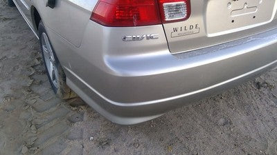 2004 2005 Honda Civic Rear Bumper Cover Assembly Oem Back Silver