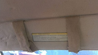 1995 Chevy Astro Driver Left Sun Visor Oem Tan