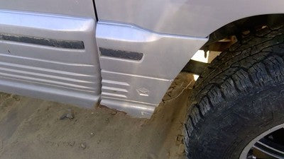 1994 Jeep Grand Cherokee Passenger Right Moulding From Fender Trim Strip Silver