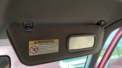 1999 Mazda B2500 Passenger Right Sun Visor Oem Gray V2