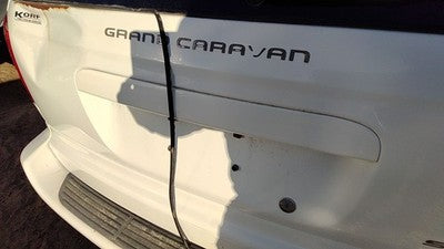 01-07 Grand Caravan Rear Liftgate Handle Trim License Plate 5019201Aa White Pw1