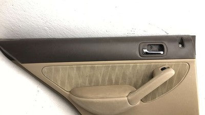 2003-2005 Honda Civic Driver Left Rear Inside Door Trim Panel Only Oem Back Tan