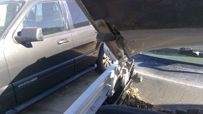1993-1998 Jeep Grand Cherokee Passenger Right Hood Hinge Assembly Oem Silver
