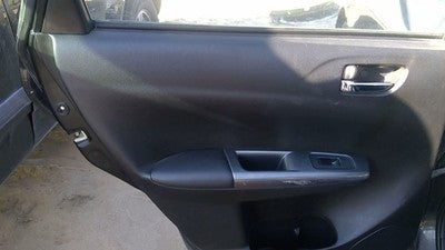 09-11 Subaru Impreza Driver Left Rear Inside Door Trim Panel Only Back Black Cbt
