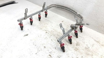 1985-2003 Ford F150 Complete Fuel Rail With Injectors Set Loaded Oem 4.6L
