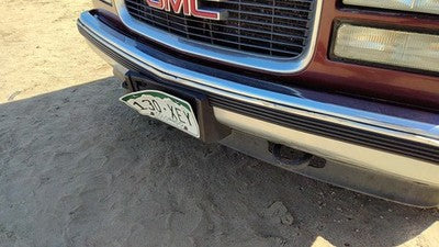 1992-1999 Gmc Yukon Front Bumper Assembly With Brackets Oem Chrome 15574111